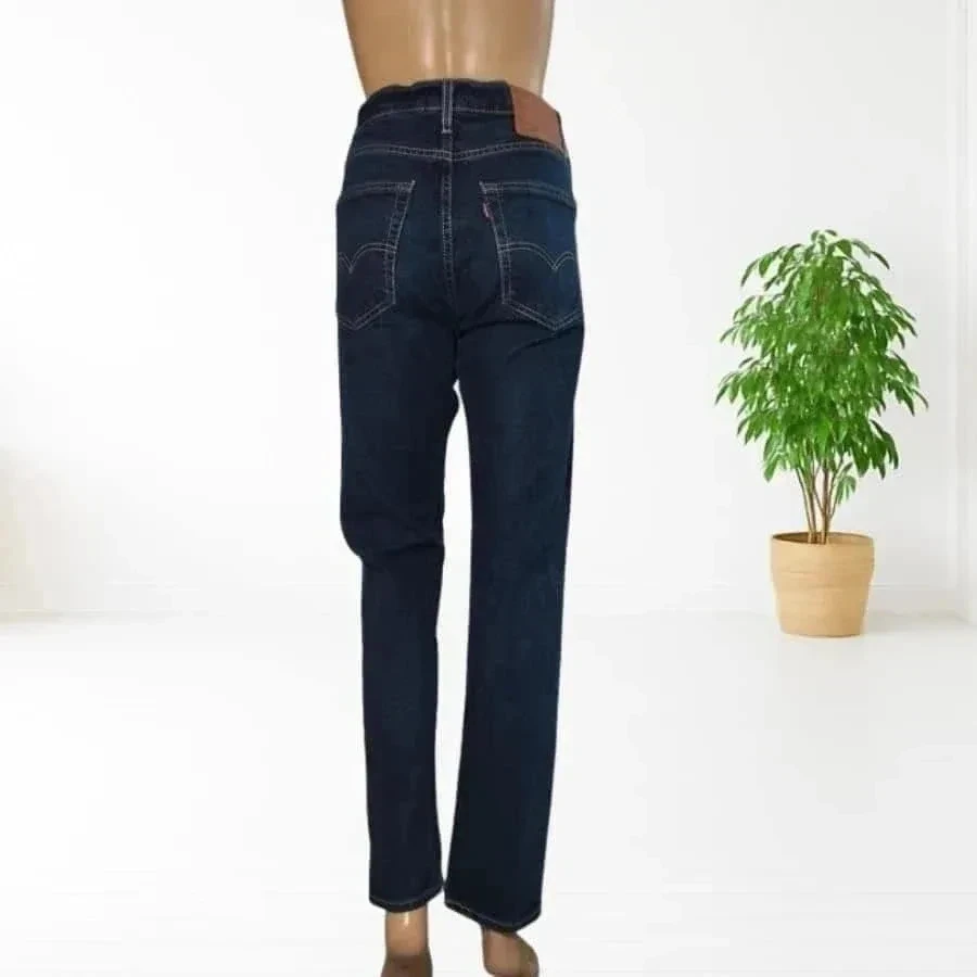 LEVI'S premium 512 - tapered straight fit - high waist - w32 L32 navy blue excellent condition – photo 2